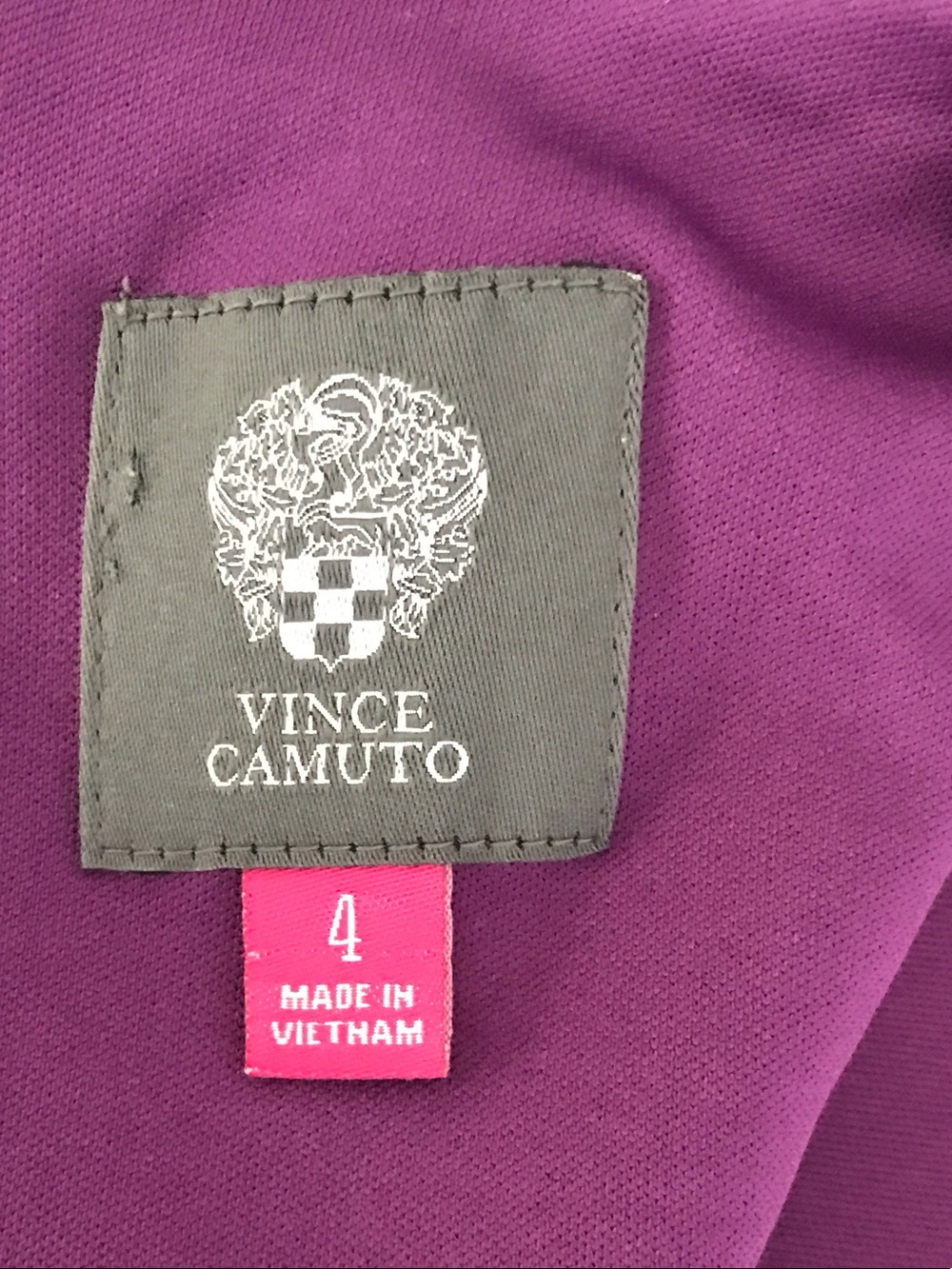 Vince Camuto Purple & Black Geometric Midi Dress - Picture 6 of 9